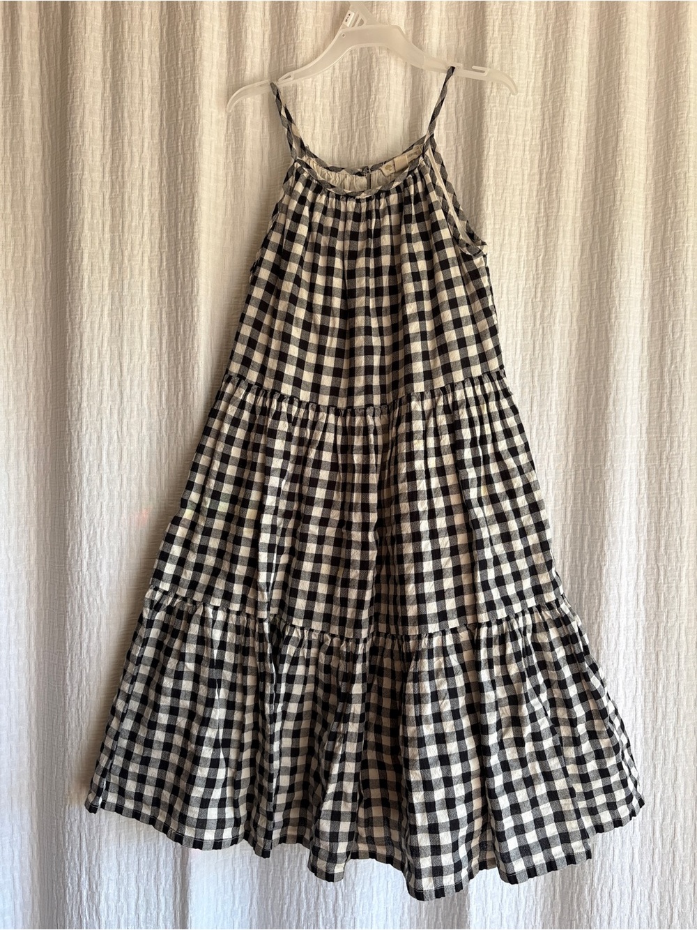 Tucker + Tate Black and White Gingham Tiered Sundress